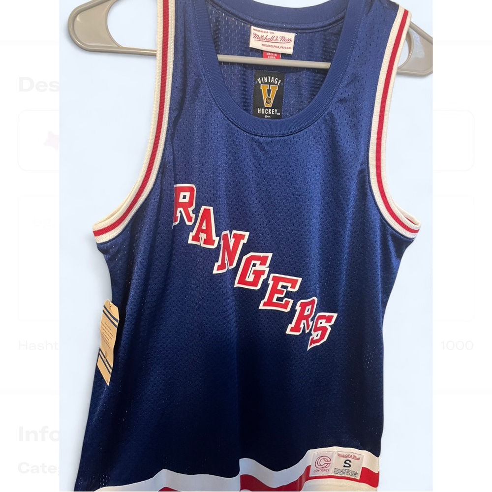 Mitchell & Ness Blue Rangers Tank Top